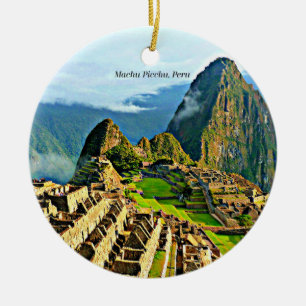Ornamento De Cerâmica Machu Picchu Cerâmica Ornament
