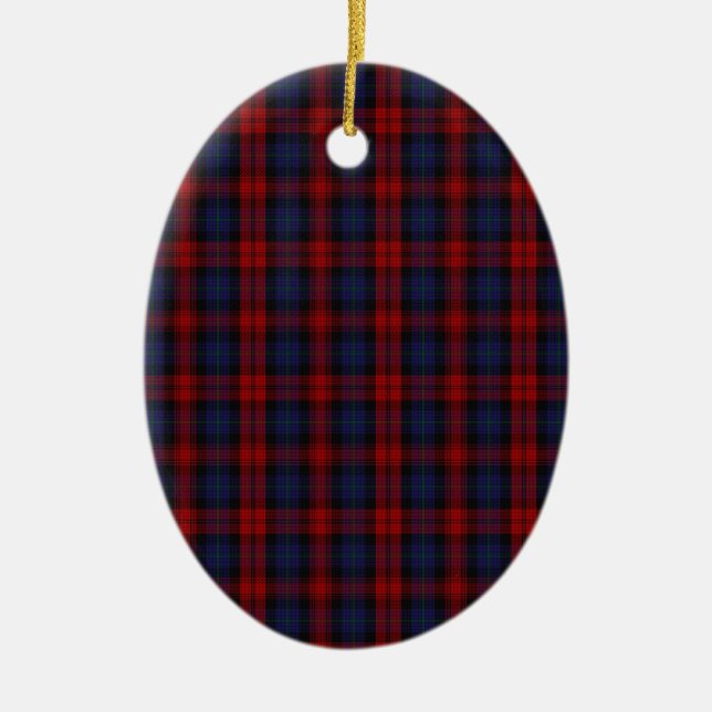 Ornamento De Cerâmica MacLachlan/Tartan clã de McLaughlin (Frente)