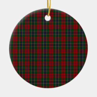 Ornamento De Cerâmica MacLean/Tartan da família clã de McLean