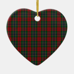 Ornamento De Cerâmica MacLean/Tartan da família clã de McLean
