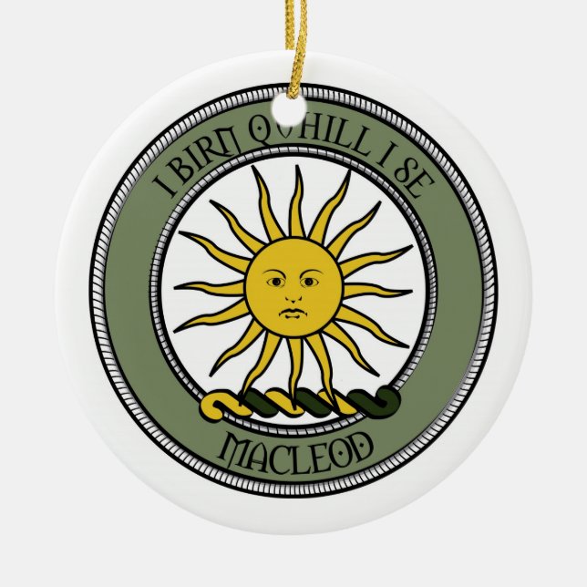 Ornamento De Cerâmica MacLeod/antigo (Frente)