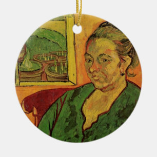 Ornamento De Cerâmica Madame Augustine Roulin por Vincent van Gogh