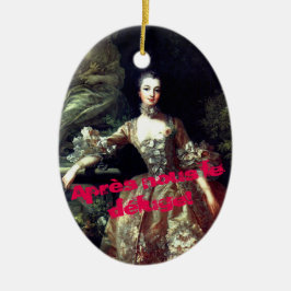 Ornamento De Cerâmica ♥ Madame de Pompadour with Sunglasses le déluge ♥