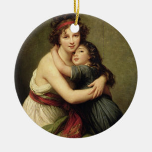Ornamento De Cerâmica Madame Vigee-Lebrun e sua filha