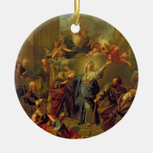Ornamento De Cerâmica Madonna do Magnificat