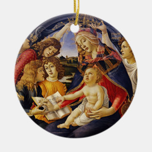 Ornamento De Cerâmica Madonna do Magnificat por Botticelli