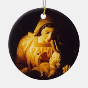 Ornamento De Cerâmica Madonna e criança: Madrid