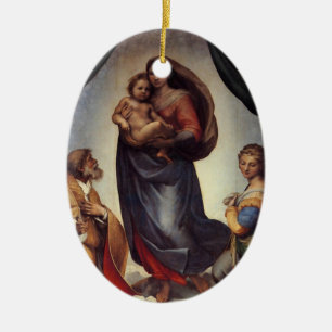 Ornamento De Cerâmica Madonna Fine Art de Raphael