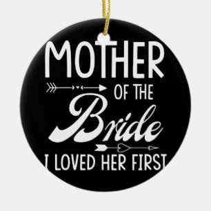 Ornamento De Cerâmica Mãe Da Noiva, Eu A Amo Primeiro Casado