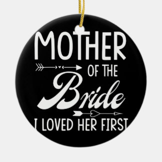 Ornamento De Cerâmica Mãe Da Noiva, Eu A Amo Primeiro Casado