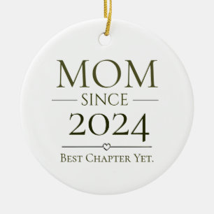 Ornamento De Cerâmica Mãe Desde Ano Personalizado Melhor Capítulo Até Ag