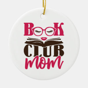Ornamento De Cerâmica Mãe do Clube do Livro