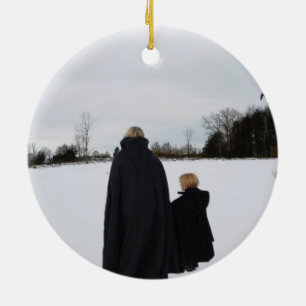 Ornamento De Cerâmica Mãe e filha medievais