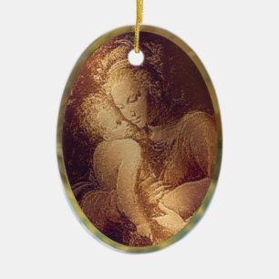 Ornamento De Cerâmica Mãe e Filho