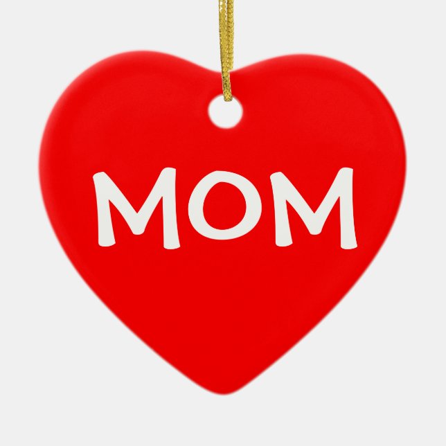 Ornamento De Cerâmica Mãe Egoísta de Natal (Frente)