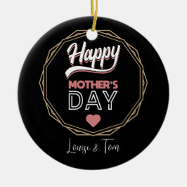 Ornamento De Cerâmica Mãe feliz