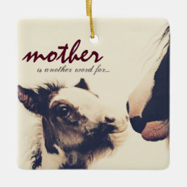 Ornamento De Cerâmica Mãe Personalizada é Outra Palavra para Cavalo de A