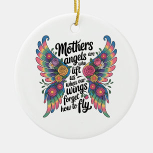 Ornamento De Cerâmica Mães São Anjos Que Nos Elevam