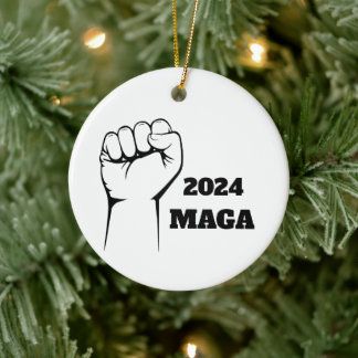Ornamento De Cerâmica MAGA 2024 decoração da árvore de Natal