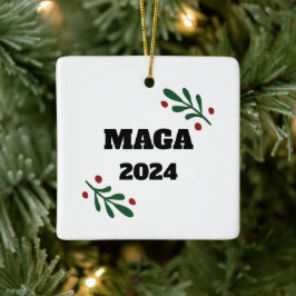 Ornamento De Cerâmica MAGA 2024 decoração da árvore de Natal