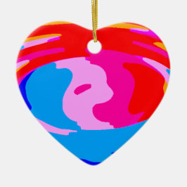 Ornamento De Cerâmica Magia arco-íris