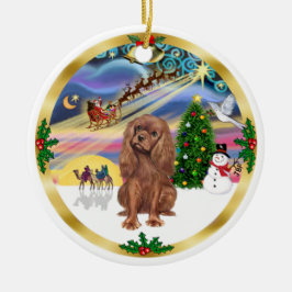 Ornamento De Cerâmica Magia de Natal - Cavalier Rubi