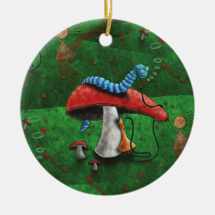 Ornamento De Cerâmica Magic Mushroom