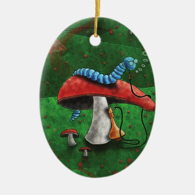 Ornamento De Cerâmica Magic Mushroom (Frente)