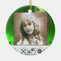 MAGIC SWIRLS PHOTO TEMPLATE, Green Emerald
