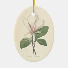 Ornamento De Cerâmica Magnolia Customizable Memorial Photo Ornament