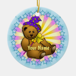 Ornamento De Cerâmica Mago urso