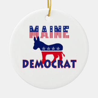 Ornamento De Cerâmica Maine Democrata