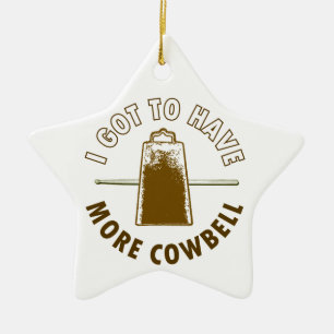 ORNAMENTO DE CERÂMICA MAIS COWBELL