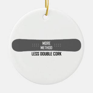 Ornamento De Cerâmica Mais Método Menos Cork Duplo