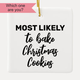 Ornamento De Cerâmica Mais propenso a cookies de Natal Assar