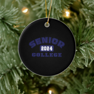 Ornamento De Cerâmica Mais velho 2024 College