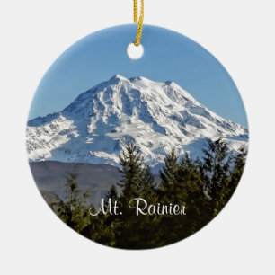 Ornamento De Cerâmica Majestoso Mt. Rainier