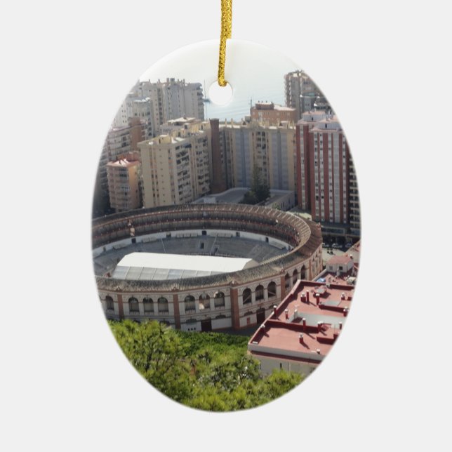 Ornamento De Cerâmica Malaga, espanha (Frente)