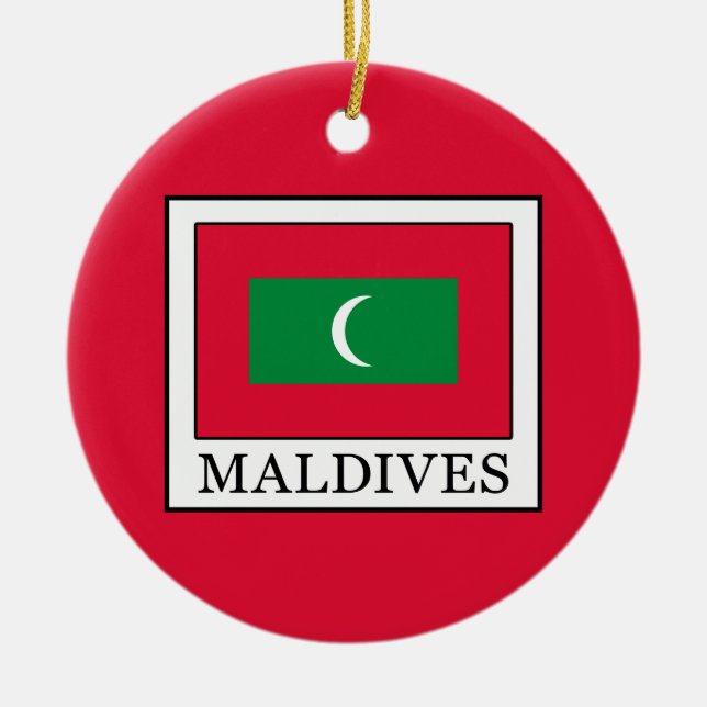Ornamento De Cerâmica Maldives (Frente)