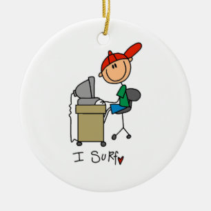 Ornamento De Cerâmica Male Stick