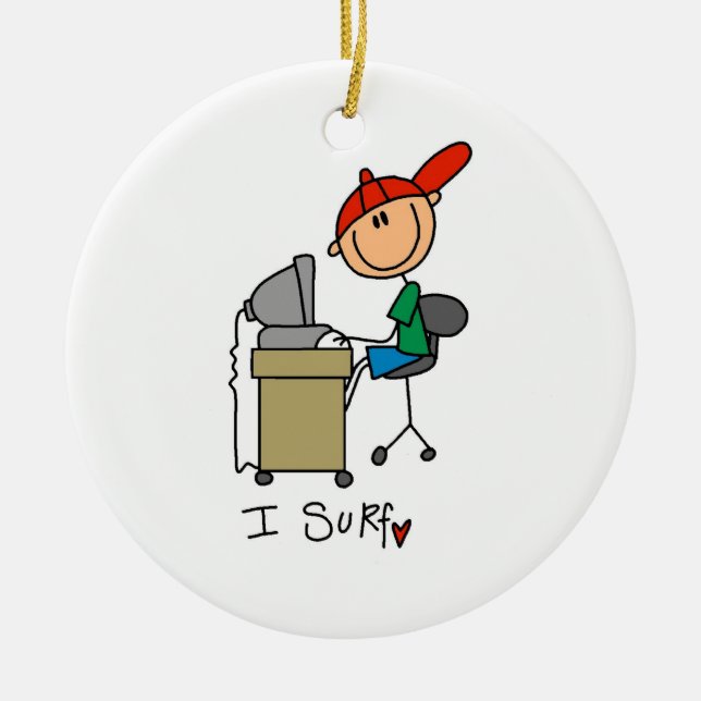 Ornamento De Cerâmica Male Stick (Frente)