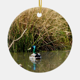 Ornamento De Cerâmica Mallard Drake Ornament