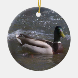 Ornamento De Cerâmica Mallard Drake Ornament