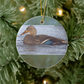 Ornamento De Cerâmica Mallard Duck Ornament