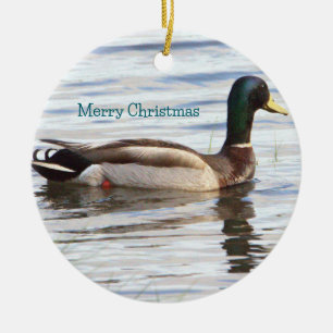 Ornamento De Cerâmica Mallard Duck Ornament