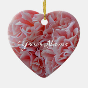 Ornamento De Cerâmica Mallow Rosa