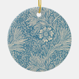 Ornamento De Cerâmica Malmequeres Azuis (por William Morris)