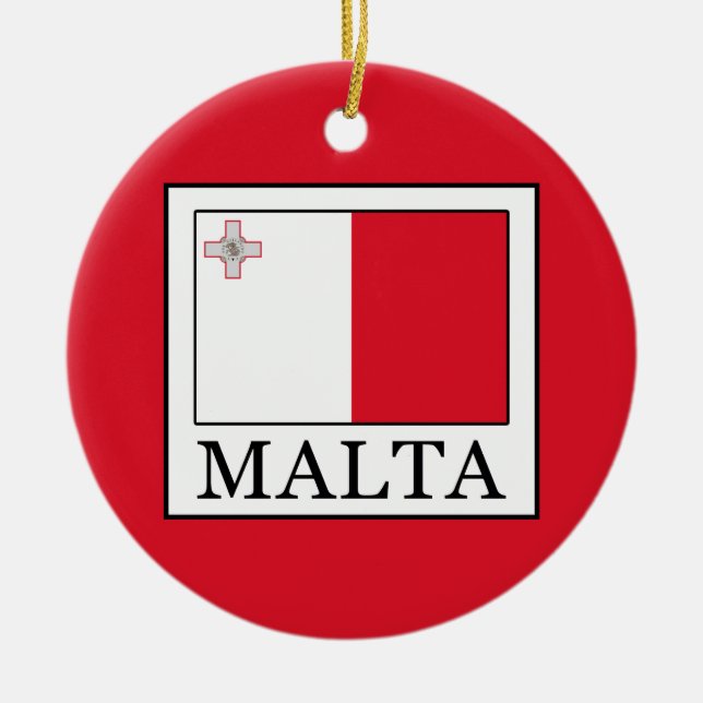 Ornamento De Cerâmica Malta (Frente)