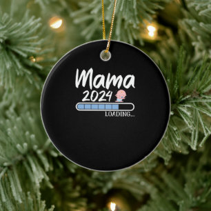 Ornamento De Cerâmica Mama 2024 Carregando Werdende Mama Geschenk Mutter