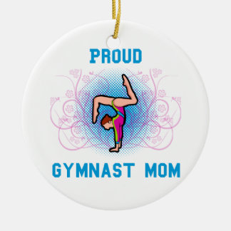 Ornamento De Cerâmica Mamã orgulhosa do Gymnast